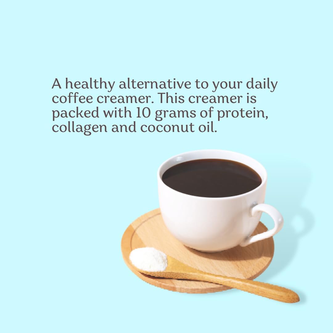 Collagen Creamer Supplement with 10g Protein, Ketogenic Blend, Powder Coffee Creamer with Coconut Oil and MCT Oil - 7.94 oz