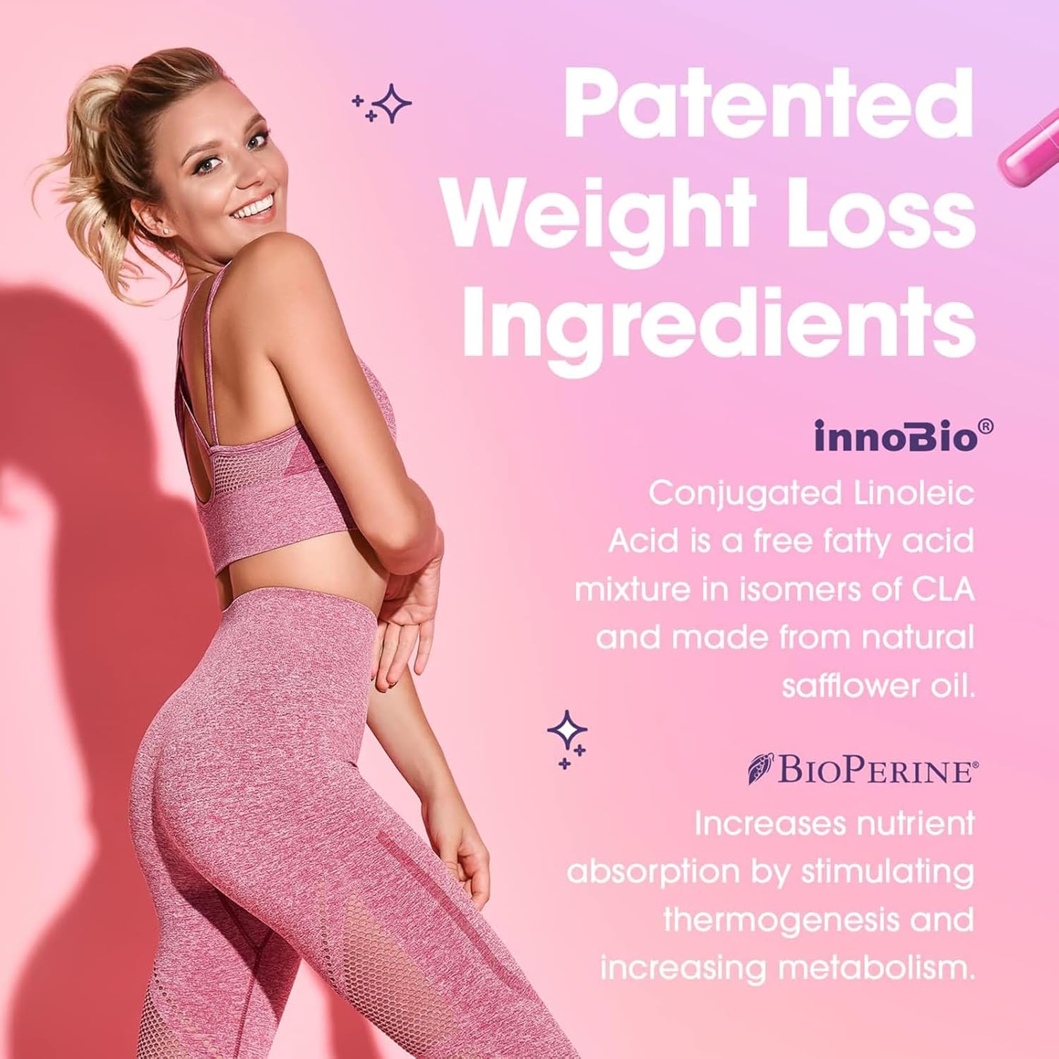 Collagen-Infused Thermogenic Supplement for Metabolism, Energy, and Focus with Benefits for Hair, Skin, Nails, and Joints - 120 Capsules