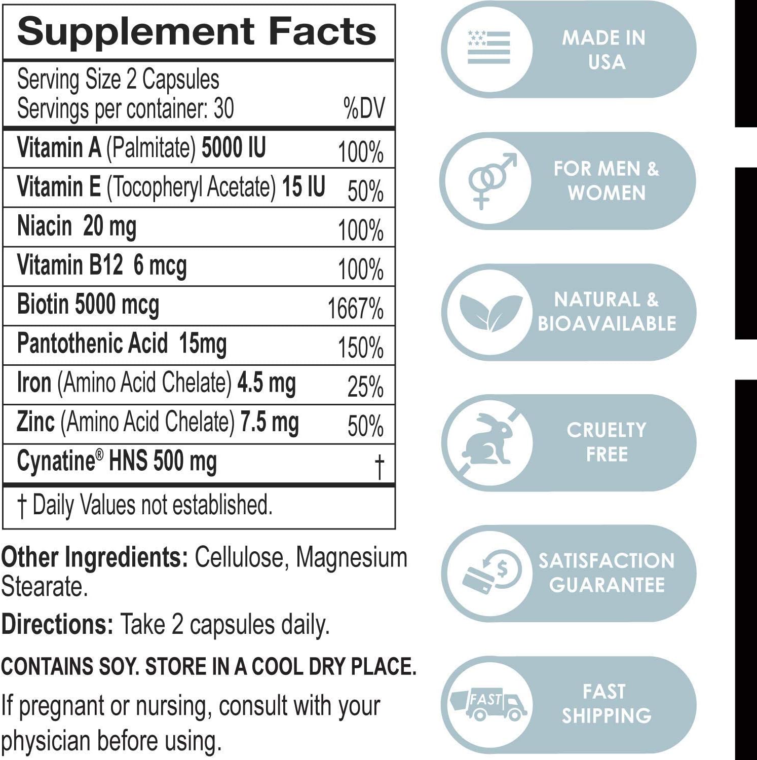 Collagen Peptides with Cynatine HNS, Hyaluronic Acid, and Biotin for Hair Nutrition