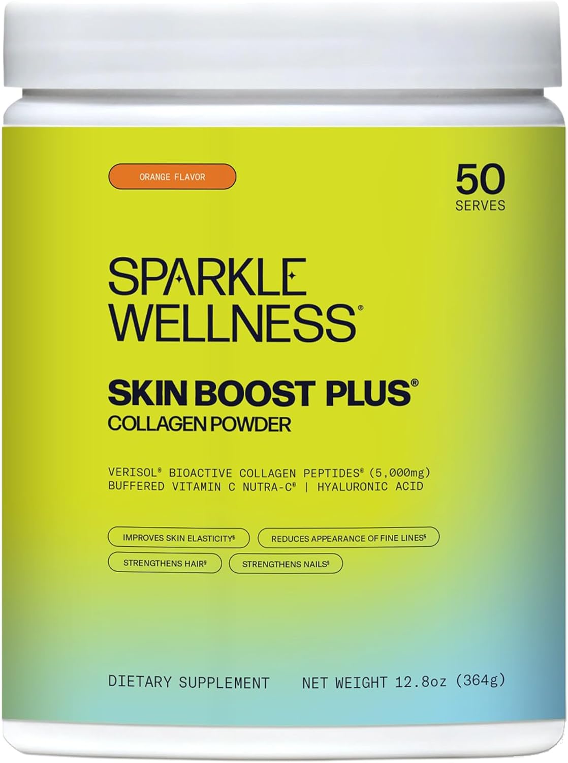 Collagen Powder Supplement with VERISOL & Vitamin C for Skin Elasticity (Orange) - BoostGo Australia
