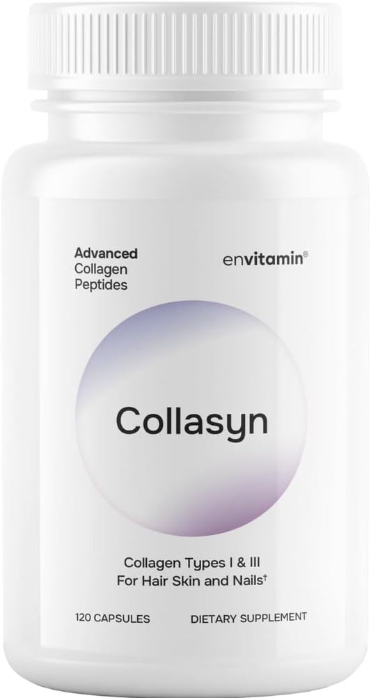 Collasyn Advanced Collagen Peptides Capsules - 120 Count by envitamin