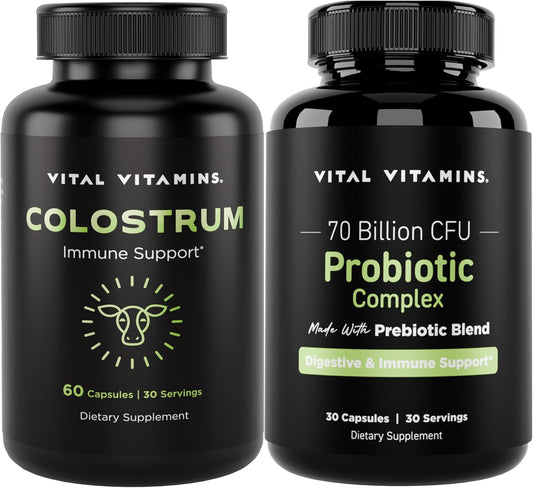 Colostrum and Probiotic Complex with Essential Vitamins for Optimal Health