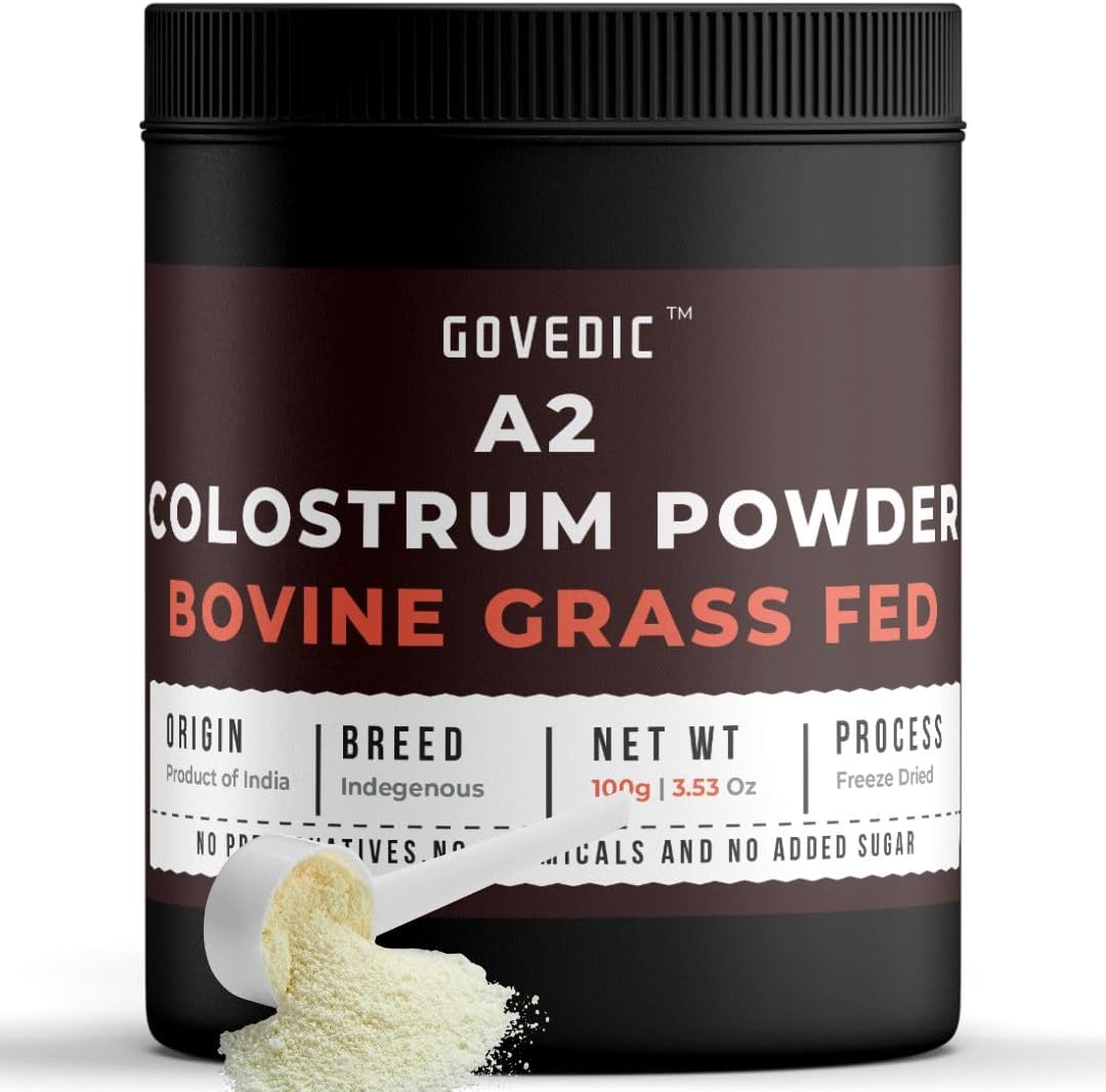 Colostrum Powder for Adults | High IgG Content, Grass-Fed Bovine, Supports Gut Health, Immunity, Skin & Hair, Muscle Recovery | Concentrated Unflavored Supplement (50 Servings)