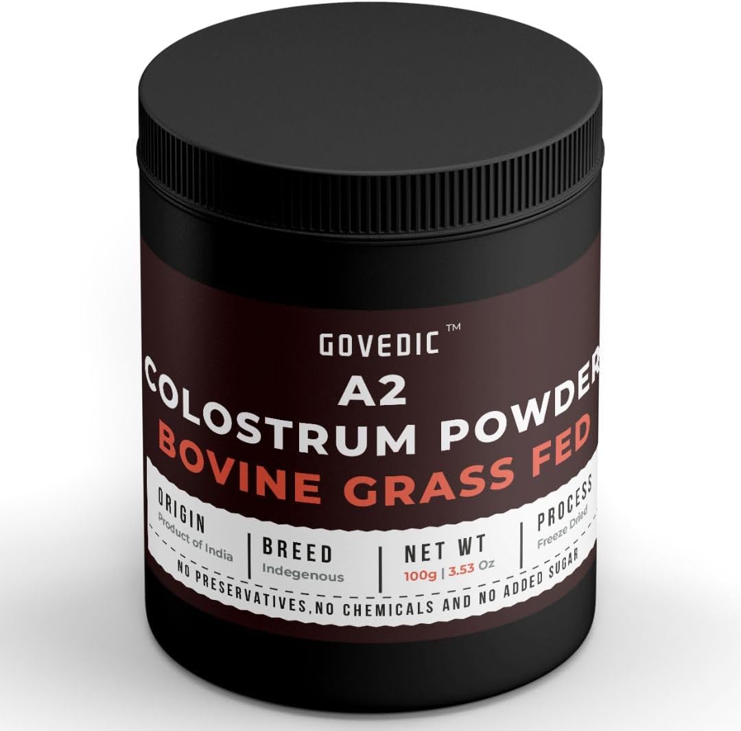 Colostrum Powder for Adults | High IgG Content, Grass-Fed Bovine, Supports Gut Health, Immunity, Skin & Hair, Muscle Recovery | Concentrated Unflavored Supplement (50 Servings)