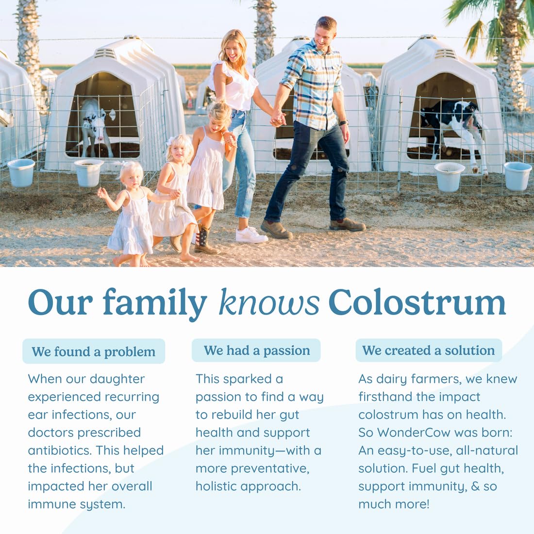 Colostrum Powder with Hydrolyzed Collagen Peptides for Gut and Immune Health, Hair, Skin, and Nails