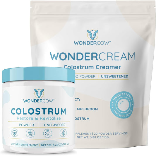 Colostrum & Superfood Creamer Supplement for Gut Health & Focus - WONDERCOW