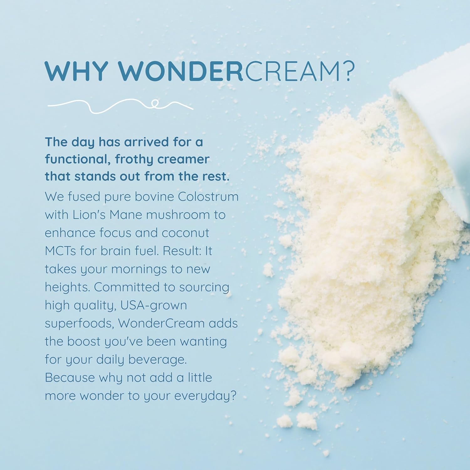 Colostrum & Superfood Creamer Supplement for Gut Health & Focus - WONDERCOW