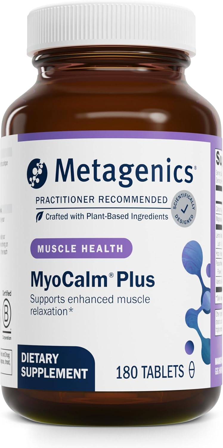 Combo Pack: Metagenics MyoCalm Plus & MyoCalm for Muscle Relaxation and Stress Relief