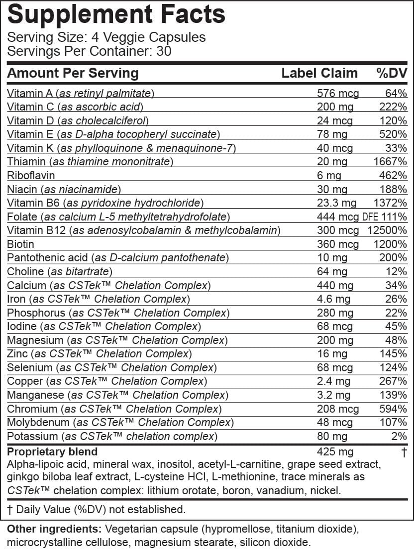 Common Sense Wellness BrainSense Mood Stabilizer & Brain Supplement - Boost Mood, Clarity, Neuro Function & Cellular Health - Nootropic Micronutrients - 120 Capsules
