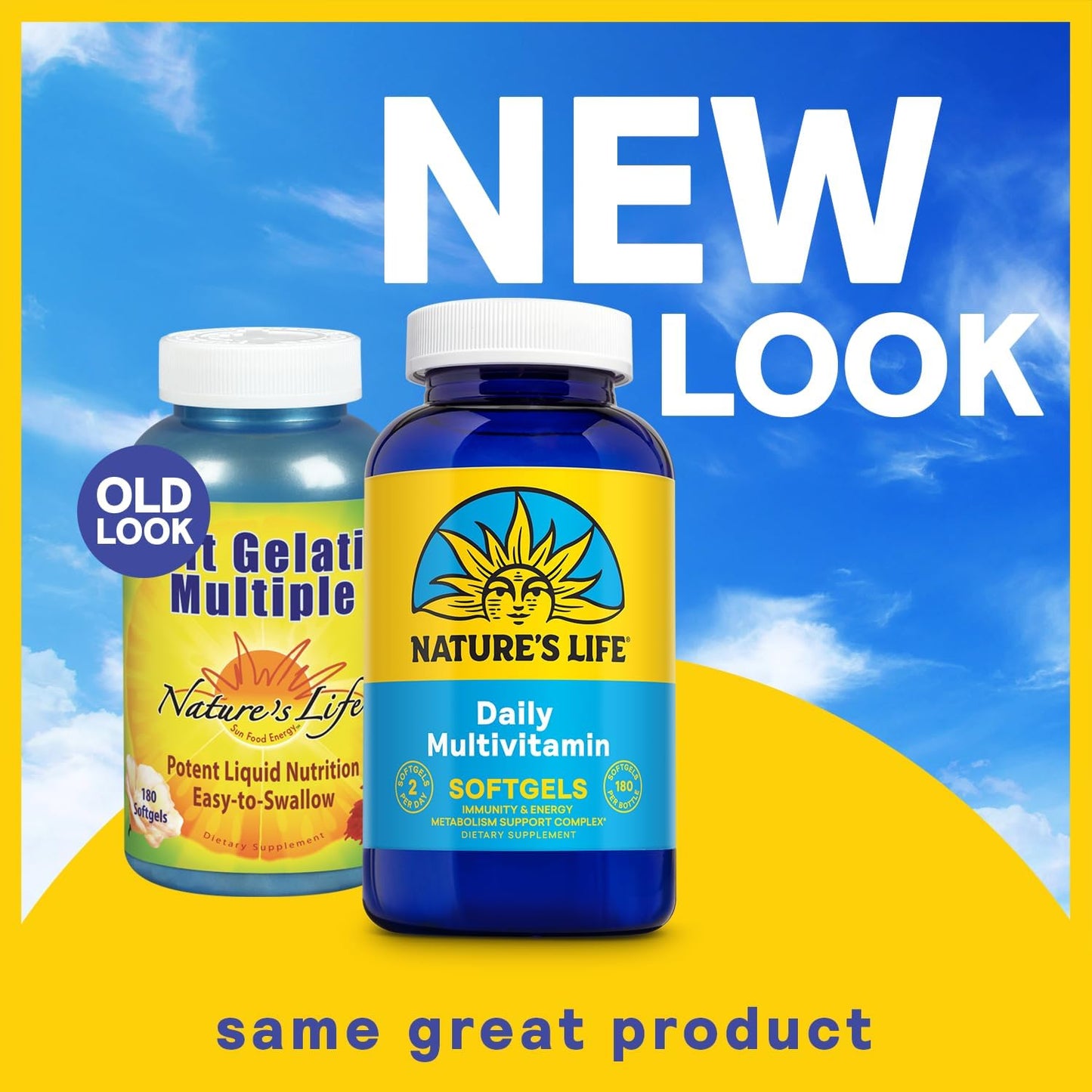 Complete Daily Multivitamin with Iron for Men and Women - 90 Servings, 180 Softgels - Healthy Energy and Immune Support - Essential Vitamins and Minerals