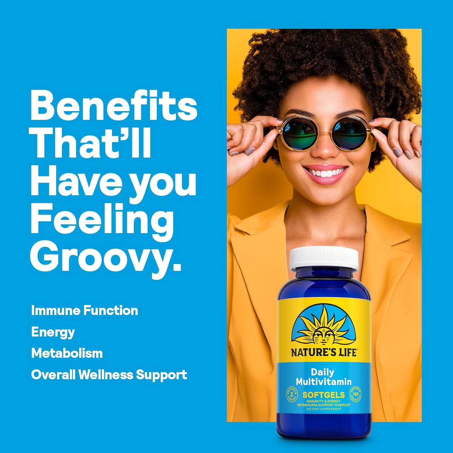 Complete Daily Multivitamin with Iron for Men and Women - 90 Servings, 180 Softgels - Healthy Energy and Immune Support - Essential Vitamins and Minerals