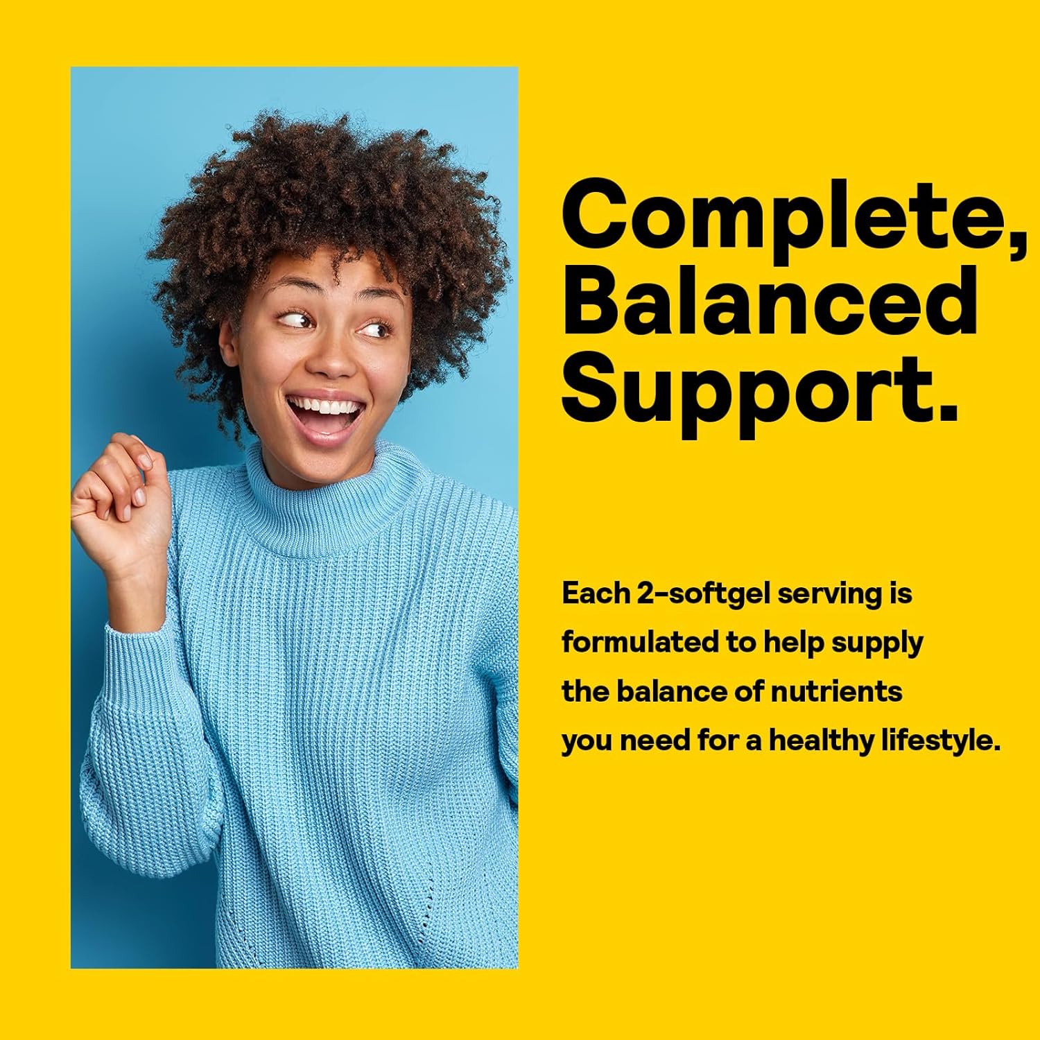 Complete Daily Multivitamin with Iron for Men and Women - 90 Servings, 180 Softgels - Healthy Energy and Immune Support - Essential Vitamins and Minerals