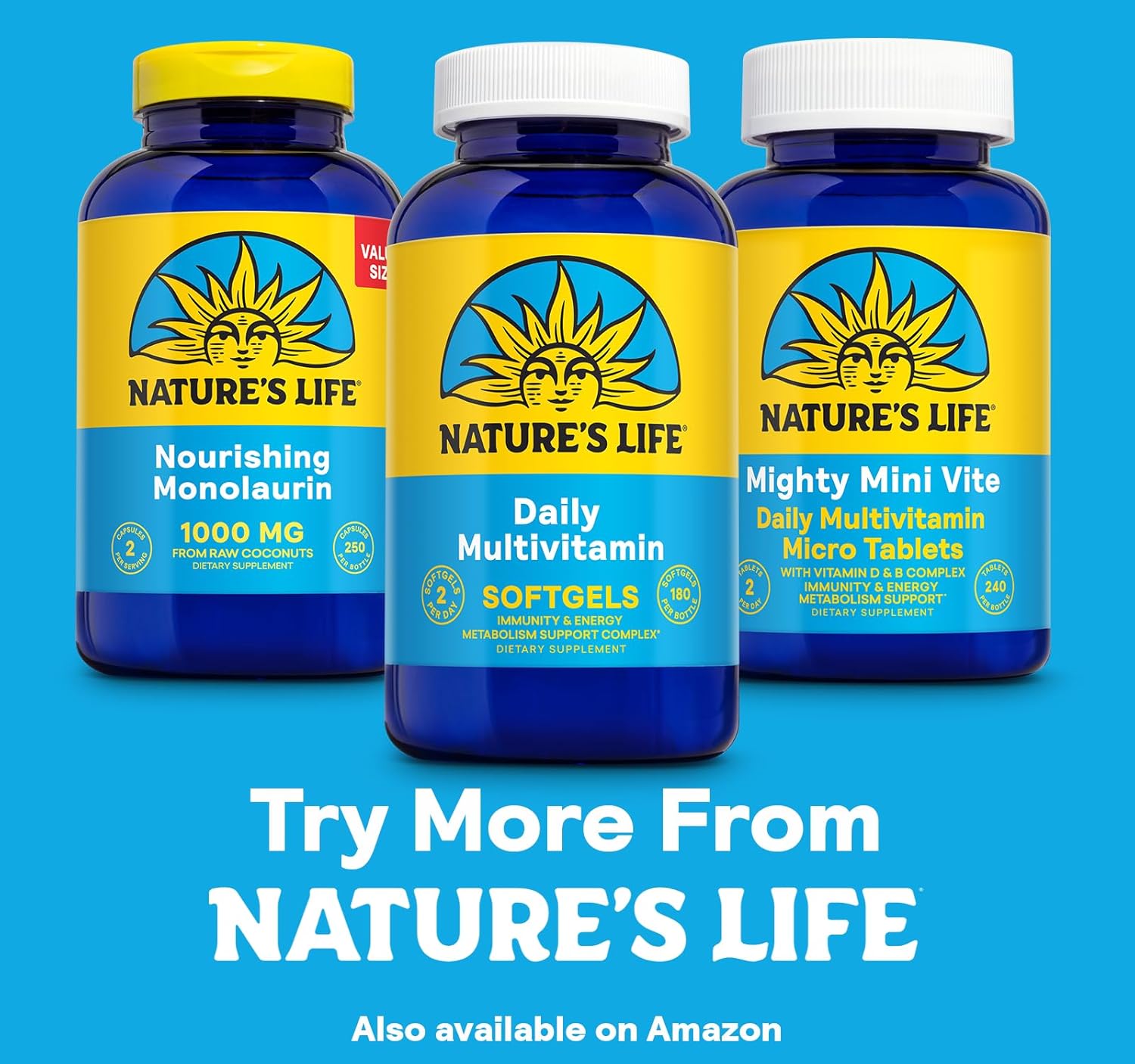 Complete Daily Multivitamin with Iron for Men and Women - 90 Servings, 180 Softgels - Healthy Energy and Immune Support - Essential Vitamins and Minerals