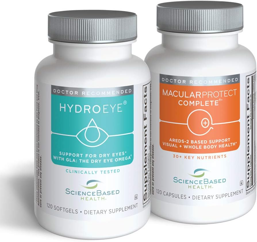 Complete Eye Health Supplement with HydroEye and MacularProtect for Macular Degeneration