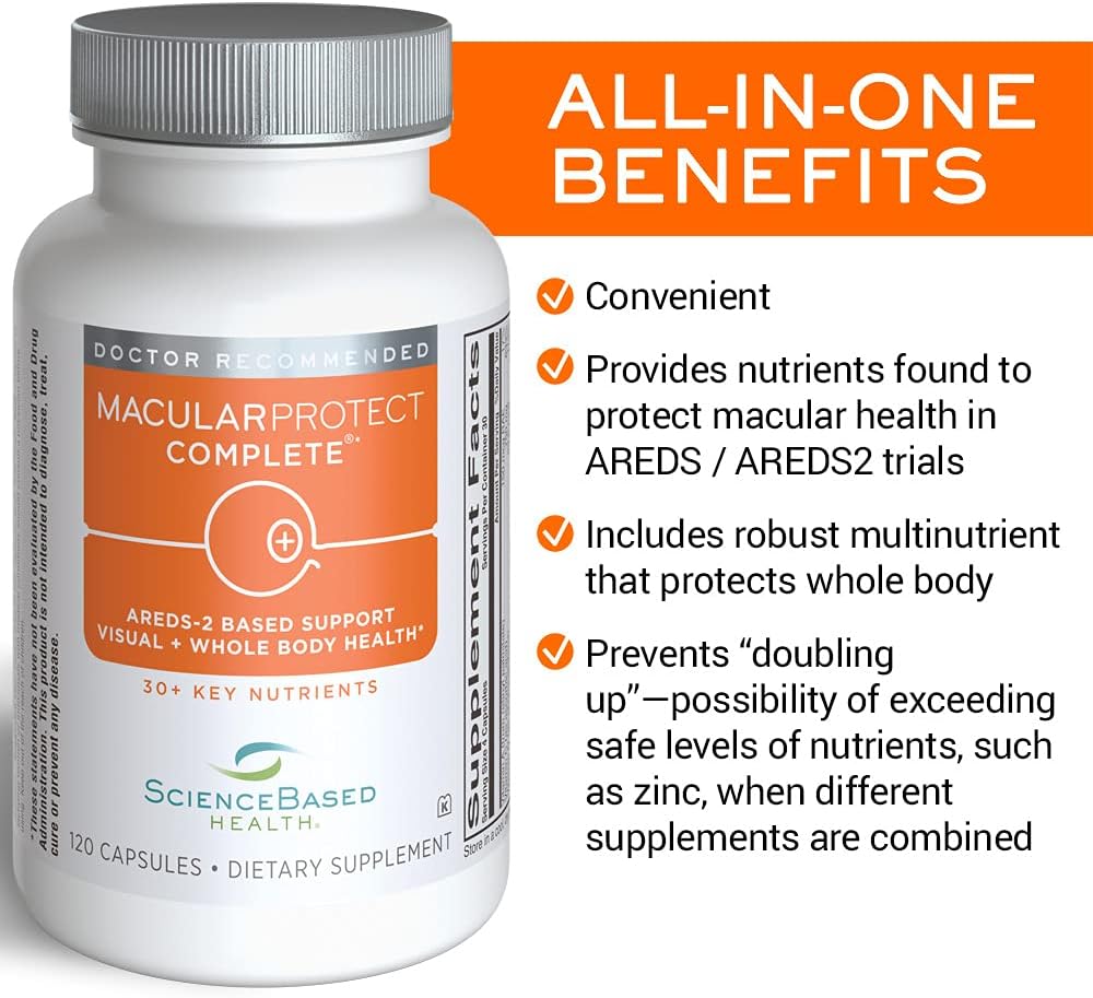 Complete Eye Health Supplement with HydroEye and MacularProtect for Macular Degeneration