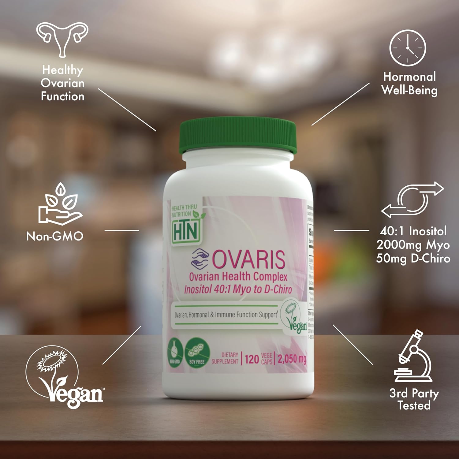 Complete Fertility Support Bundle with Ovarian Health Complex, Ubiquinol, and PQQ