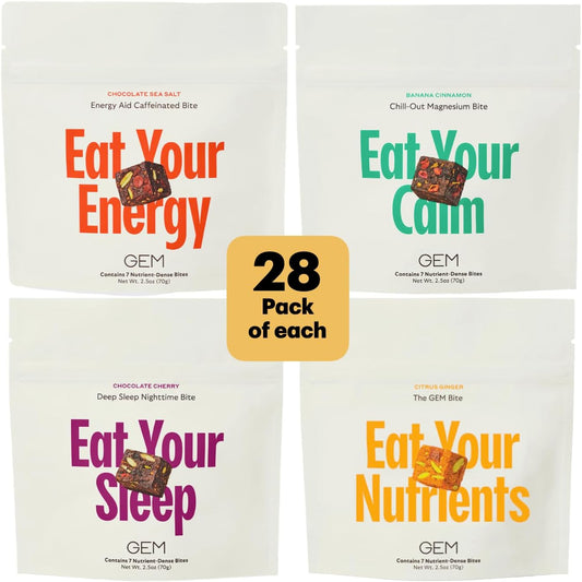 Complete Functional Nutrition Bundle - 28 Day Supply of Multivitamin, Calm, Sleep, and Energy Support for Ultimate Nutritional Support