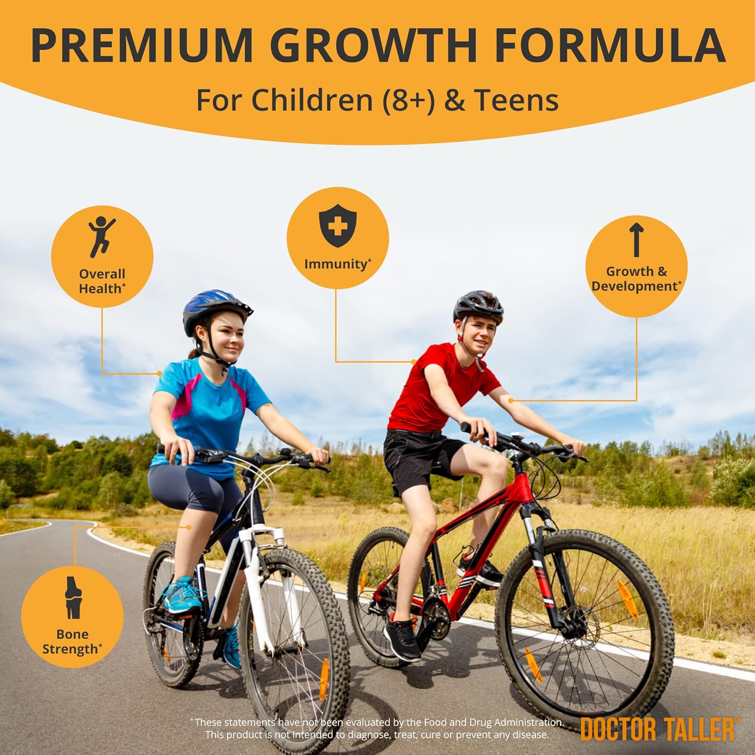 Complete Height Growth Bundle: NuBest Protein & Doctor Taller Capsules - Enhance Bone Strength, Growth, and Overall Health with Chocolate Flavor
