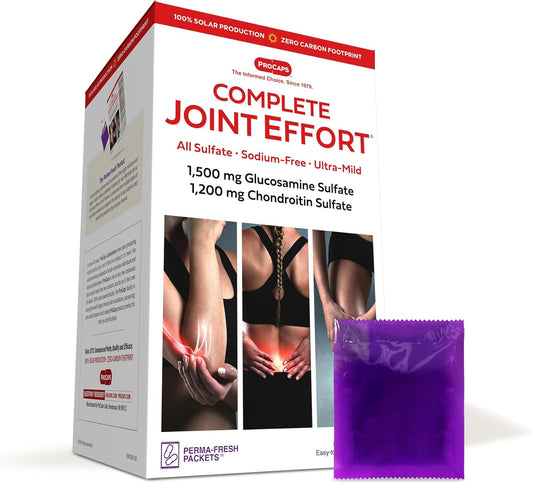 Complete Joint Effort 60 Packets - High Quality Glucosamine & Chondroitin for Healthy Joints