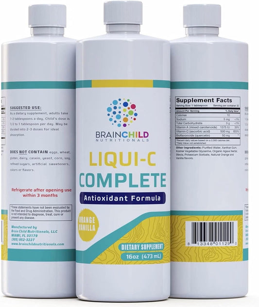 Complete Liquid Multivitamin for Children by BrainChild Nutritionals - Essential Nutrients for Growing Kids