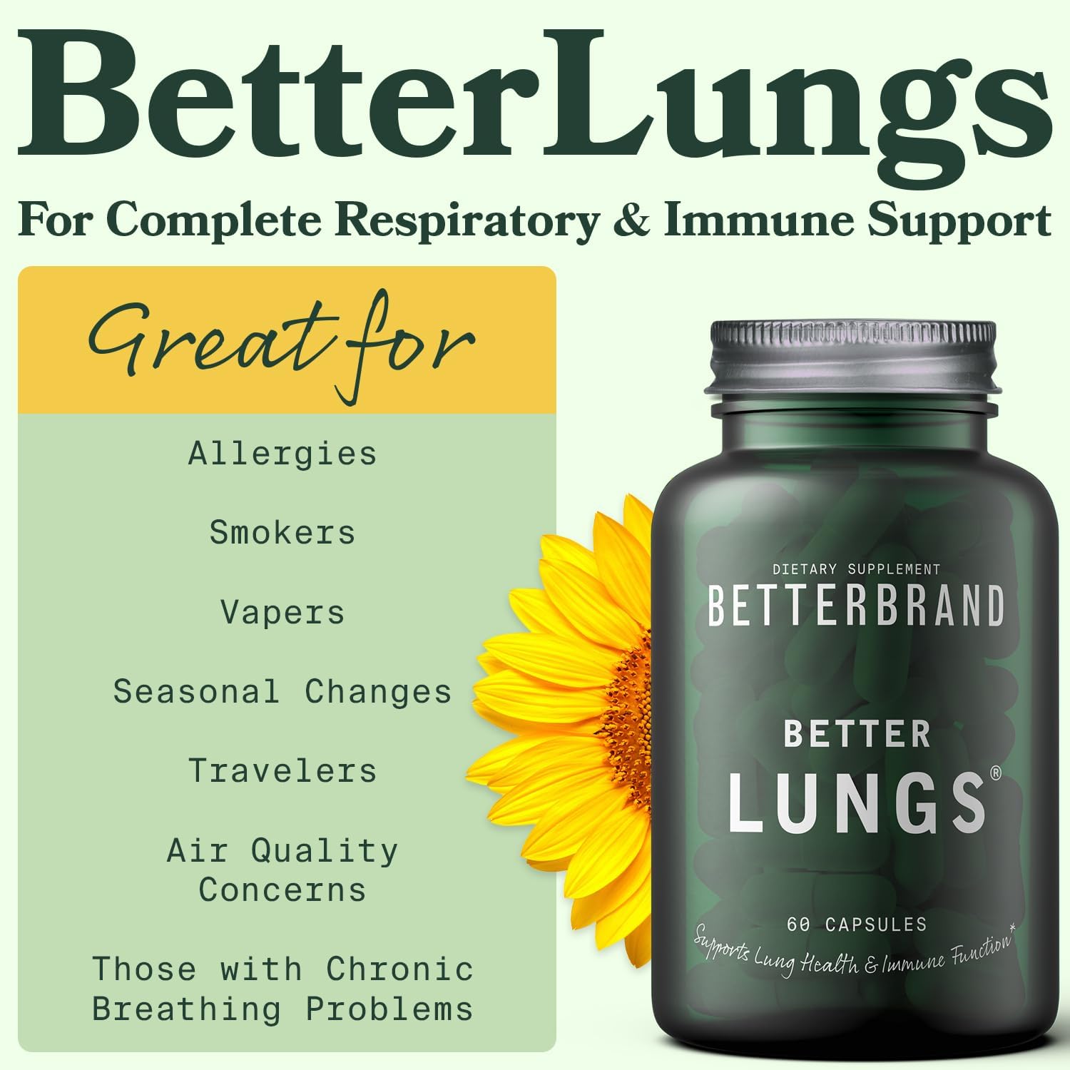 Complete Respiratory Wellness Pack: BetterLungs & Mullein Gummies - 30 Day Supply by Betterbrand