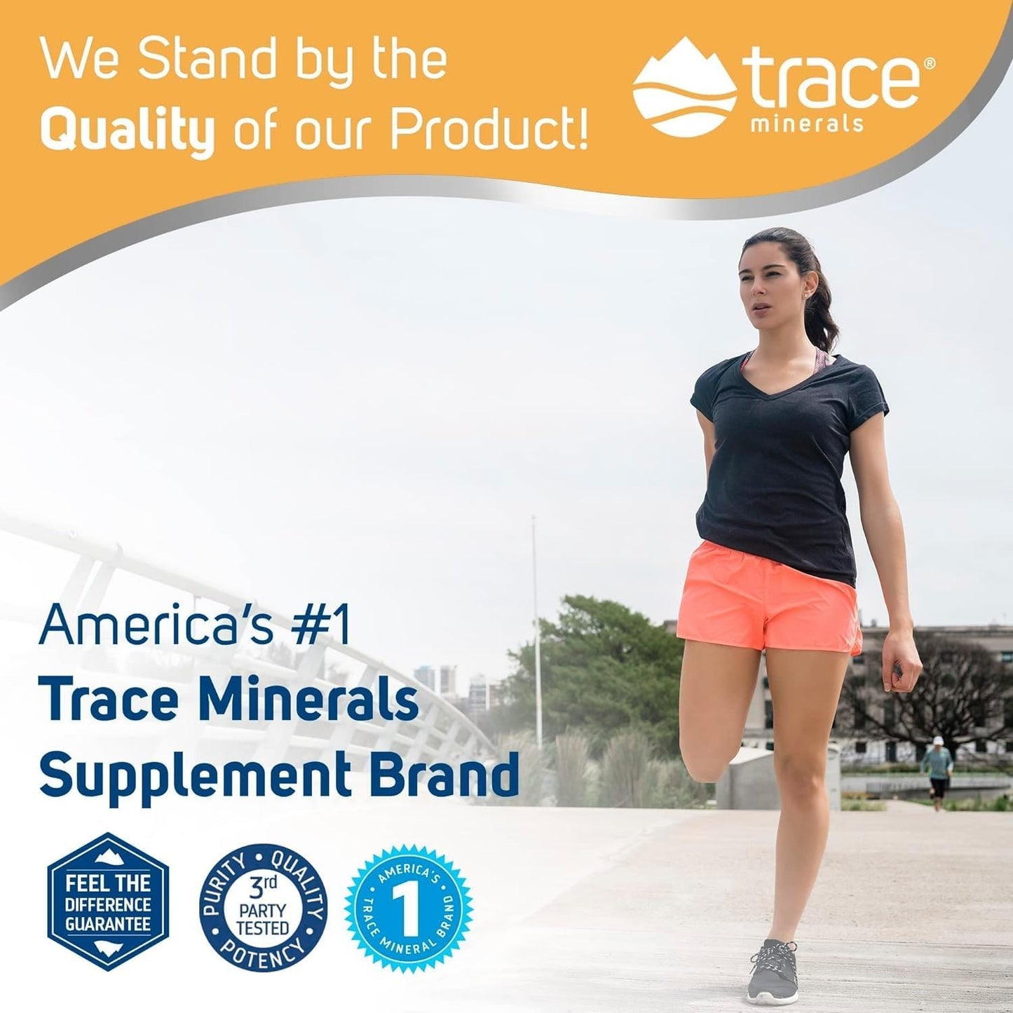 ConcenTrace Chewable Gummies with Trace Minerals for Energy & Joint Support - Natural Pineapple Flavor - 90 ct
