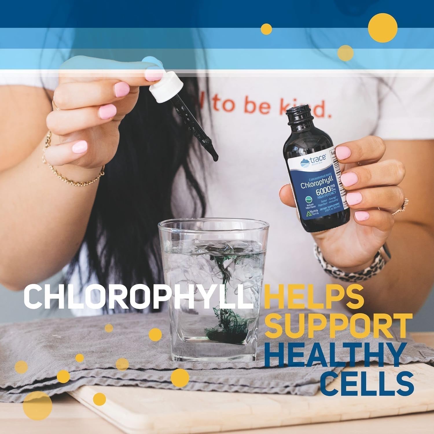 Concentrated Ionic Chlorophyll Trace Minerals Supplement - Supports Natural Cleanse, Digestive Health, Immune System - Mint Flavor, 2 fl oz (120 Servings)