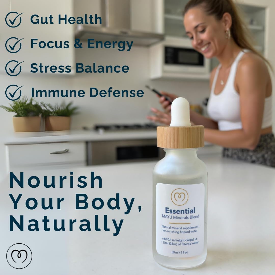 Concentrated Ionic Trace Mineral Drops with Essential Electrolytes for Immune Support - Magnesium Chloride Sodium Supplements - Alkaline Water - 3 Pack
