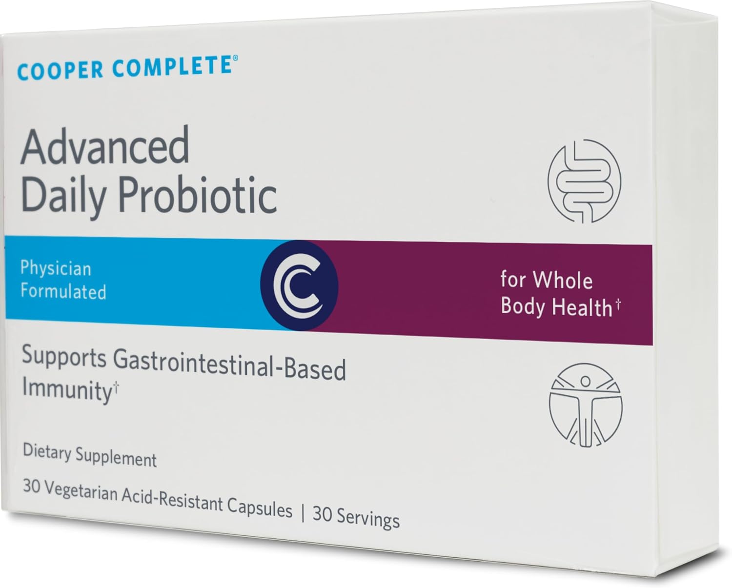 Cooper Complete Advanced Probiotic Capsules - 35 Billion CFU for Gut Microflora Support | 30 Count Pack