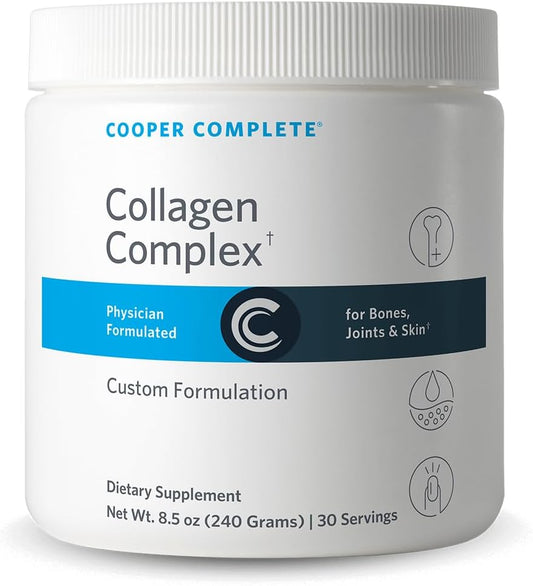 Cooper Complete Collagen Complex with Vitamin C, Magnesium, and Hyaluronic Acid - 30 Servings for Healthy Skin