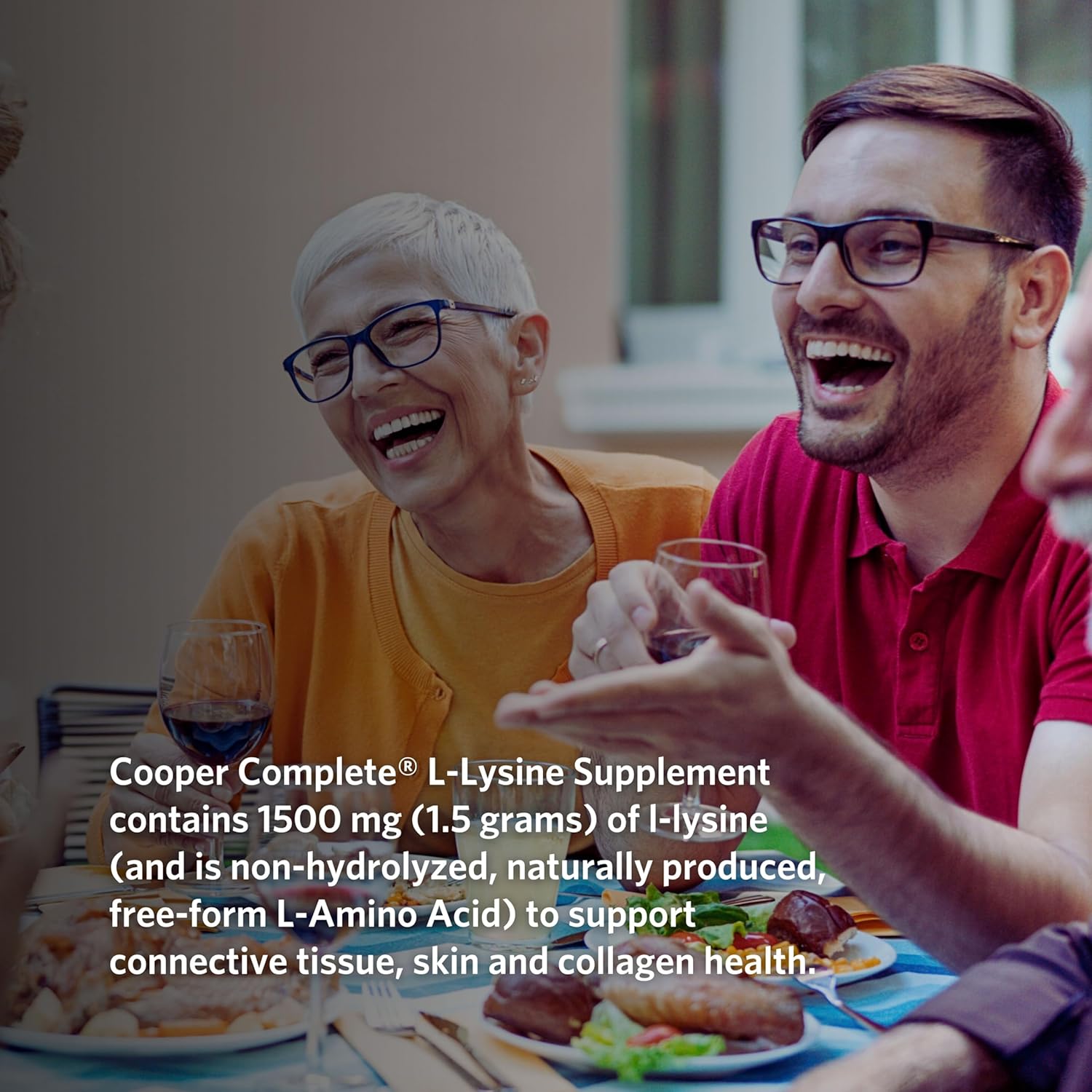 Cooper Complete L-Lysine Supplement - 100 Vegetarian Capsules, Single Pack