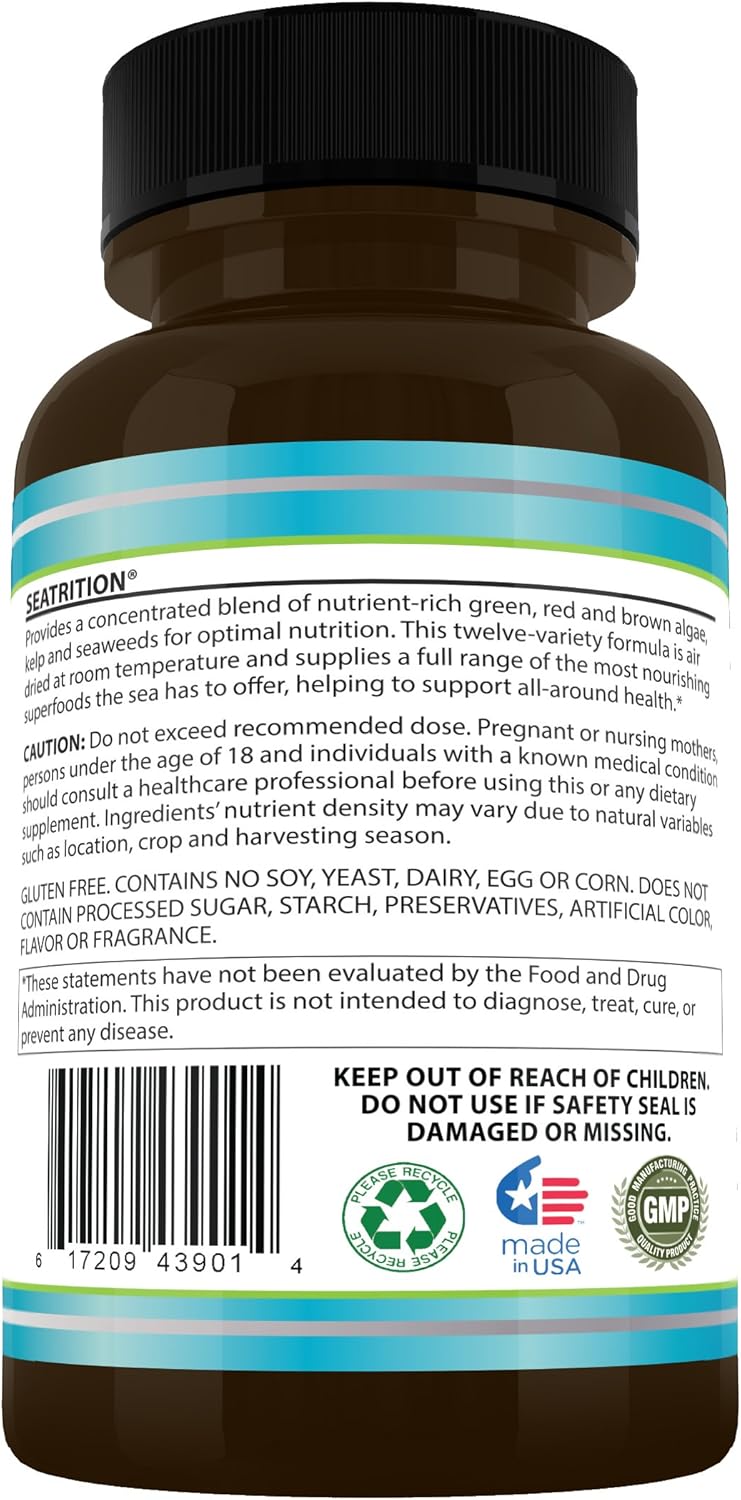 Coral Calcium and Ocean Blend Daily Supplements Combo for 1-2 Months