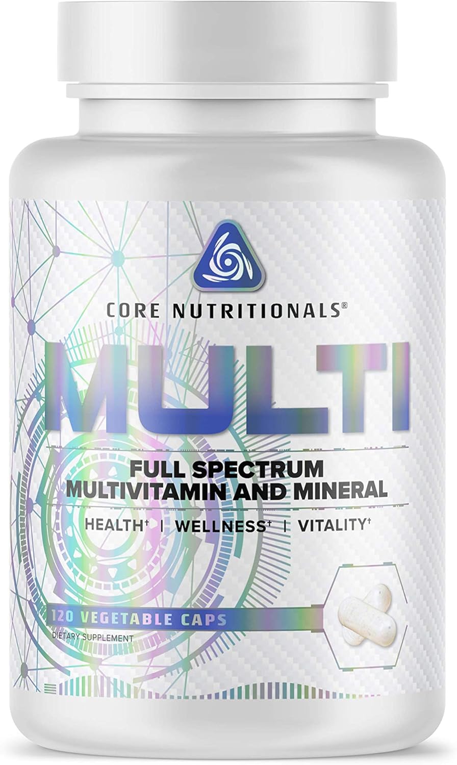 Core Nutritionals Platinum Multi: Full Spectrum Multivitamin with Essential Minerals and Antioxidants - 120 Capsules