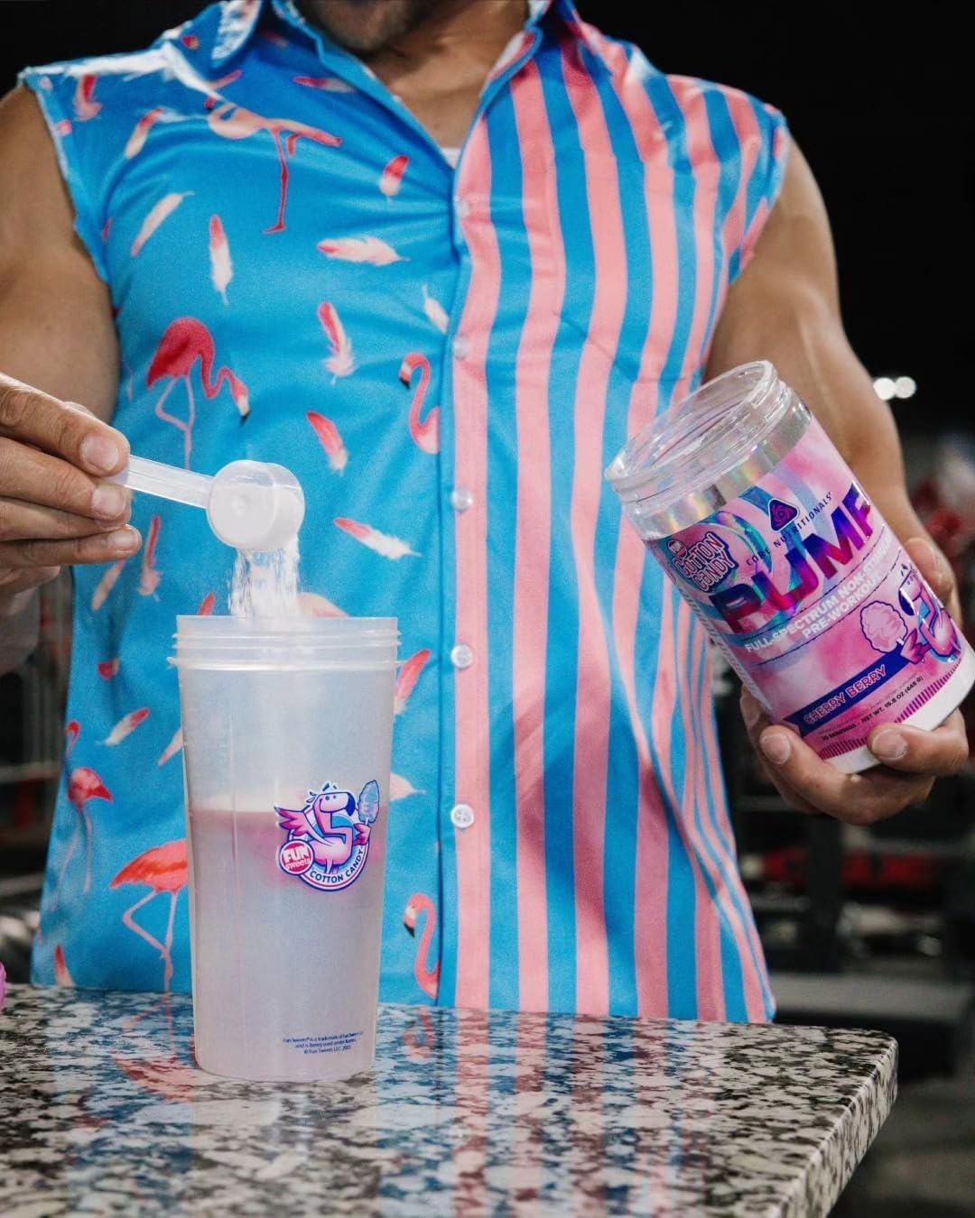 Core Nutritionals Pump Full-Spectrum Non-Stimulant Pre-Workout - 20 Servings (Fun Sweets Cotton Candy™ Cherry Berry) for Maximum Pump, Strength, and Performance