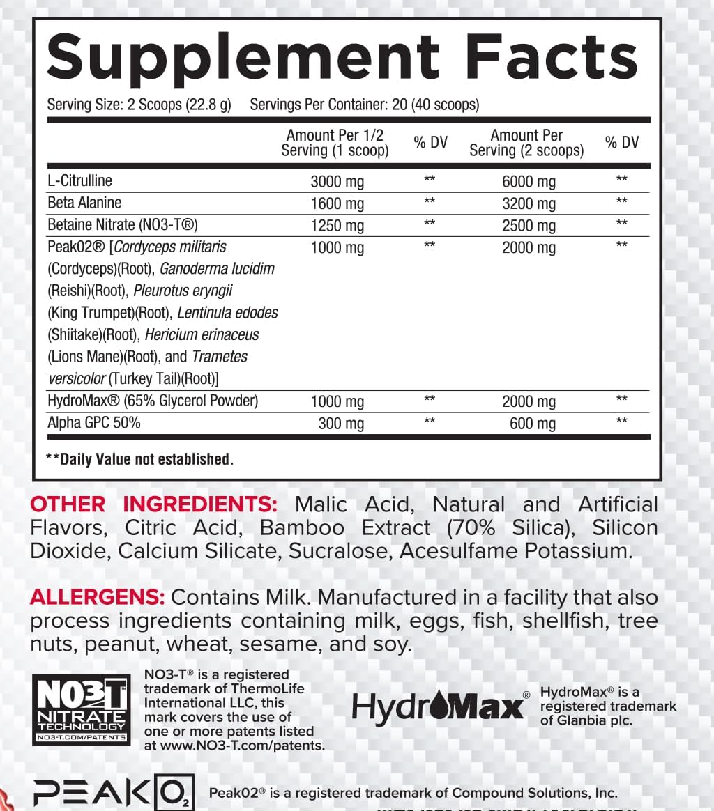 Core Nutritionals Pump Full-Spectrum Non-Stimulant Pre-Workout with N03T Nitrate, Peak02, Alpha GPC - 20 Servings - Australian Raspberry Chews - Boost Pump, Strength, Performance