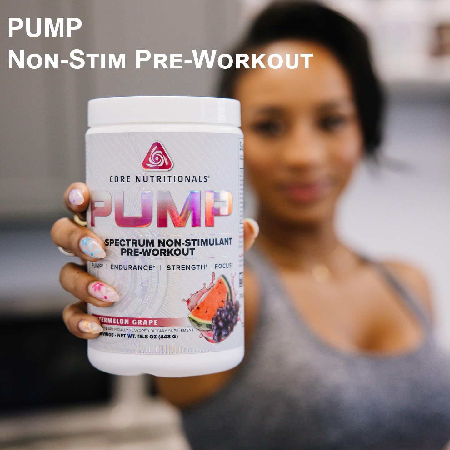 Core Nutritionals Pump Non-Stimulant Pre-Workout Supplement - Enhanced Pump, Strength, and Performance - 20 Servings Sour Candy Flavor