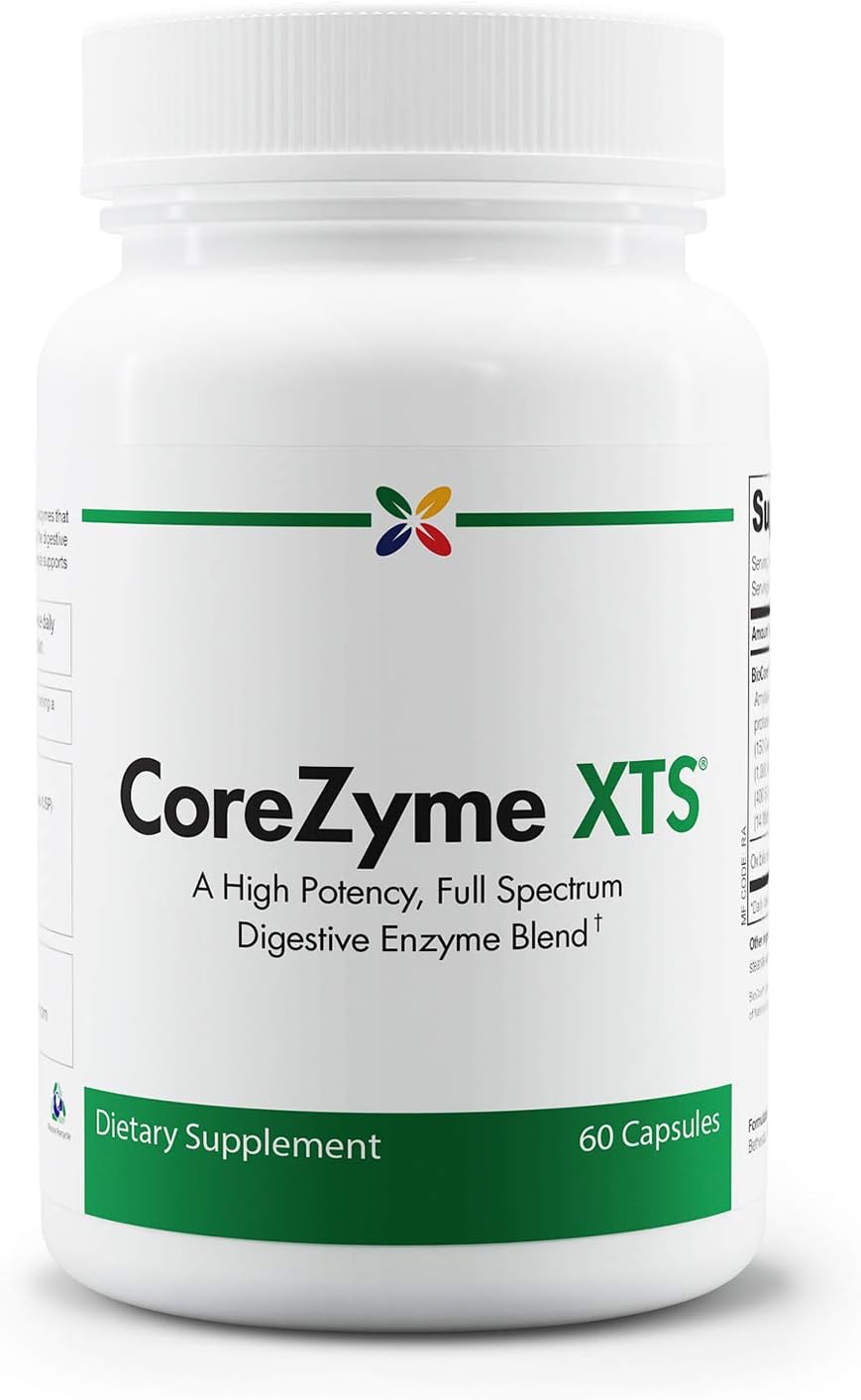 CoreZyme XTS Digestive Enzymes: Immune Support & Gas Relief - 60 Capsules