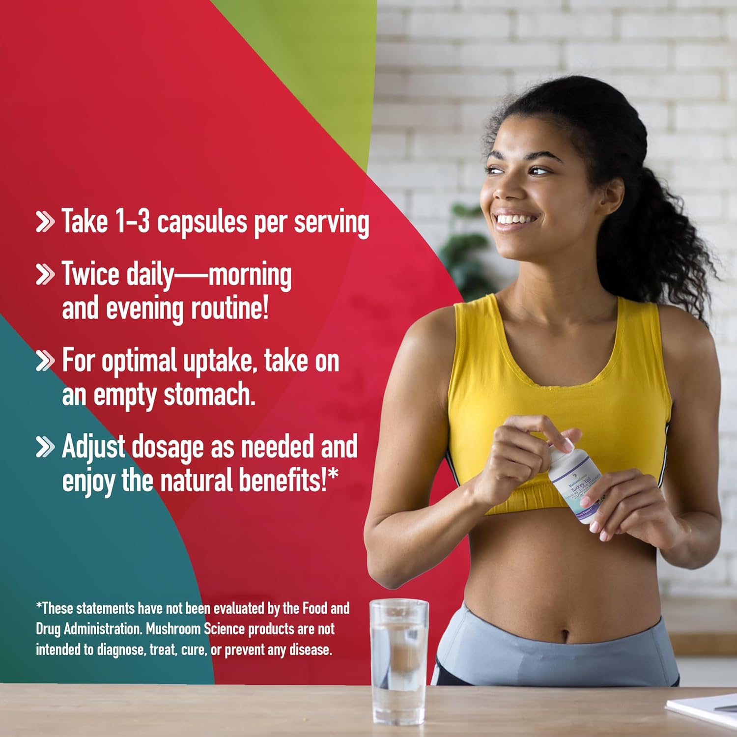 Coriolus Super Strength Turkey Tail Mushroom Capsules - Natural Health Support Supplement for Adults - 500MG, 90 CT