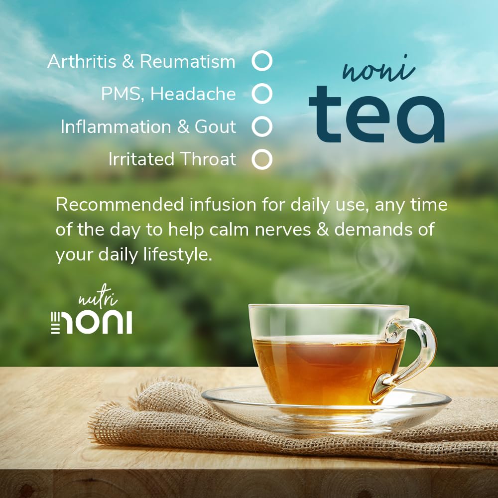 Costa Rican Organic Noni Tea - 100% Pure Broken Leaf, Loose Tea (25 Servings)