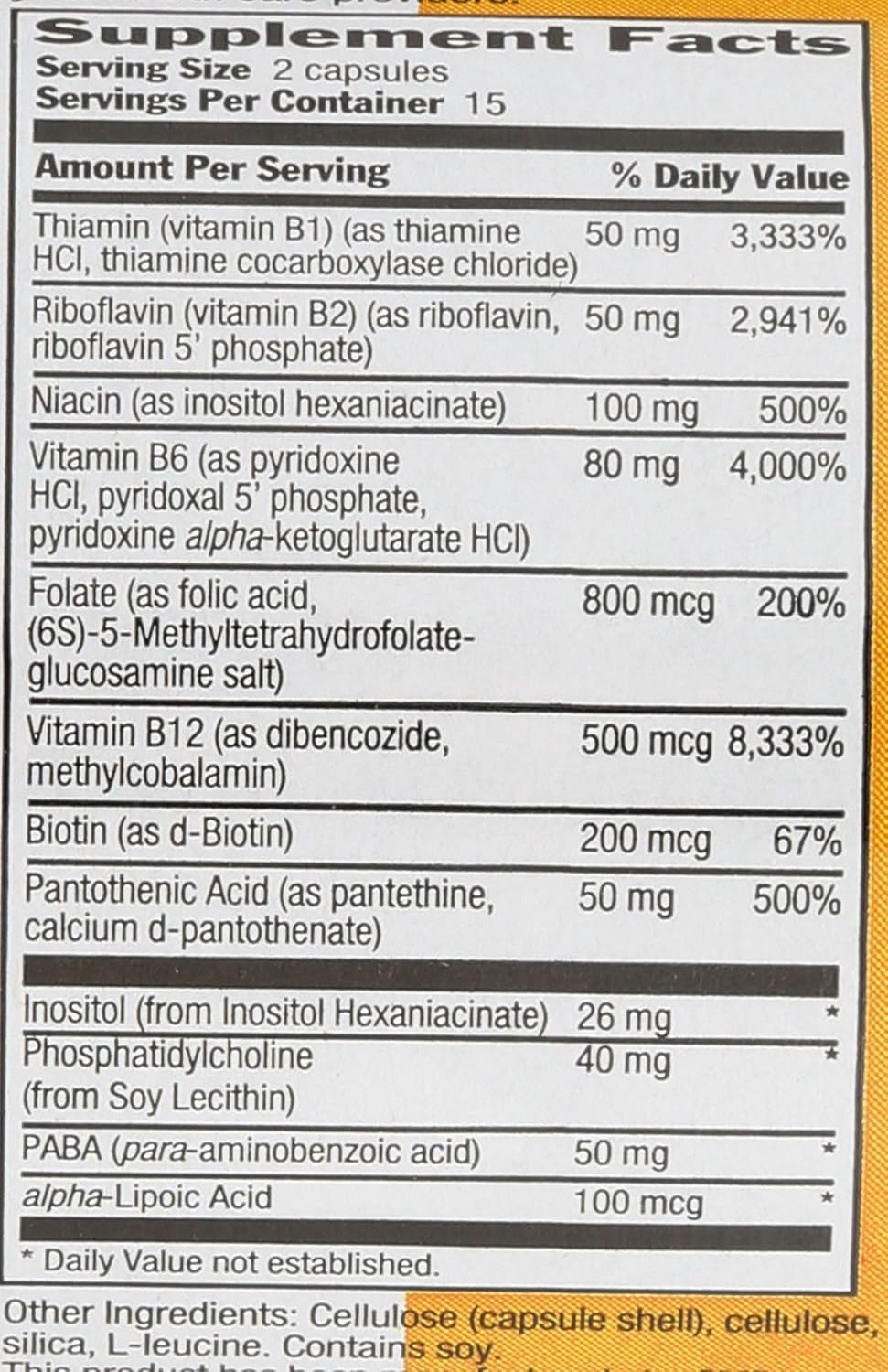 Country Life Coenzyme B Complex - 30 Capsules for Energy and Metabolism Boost