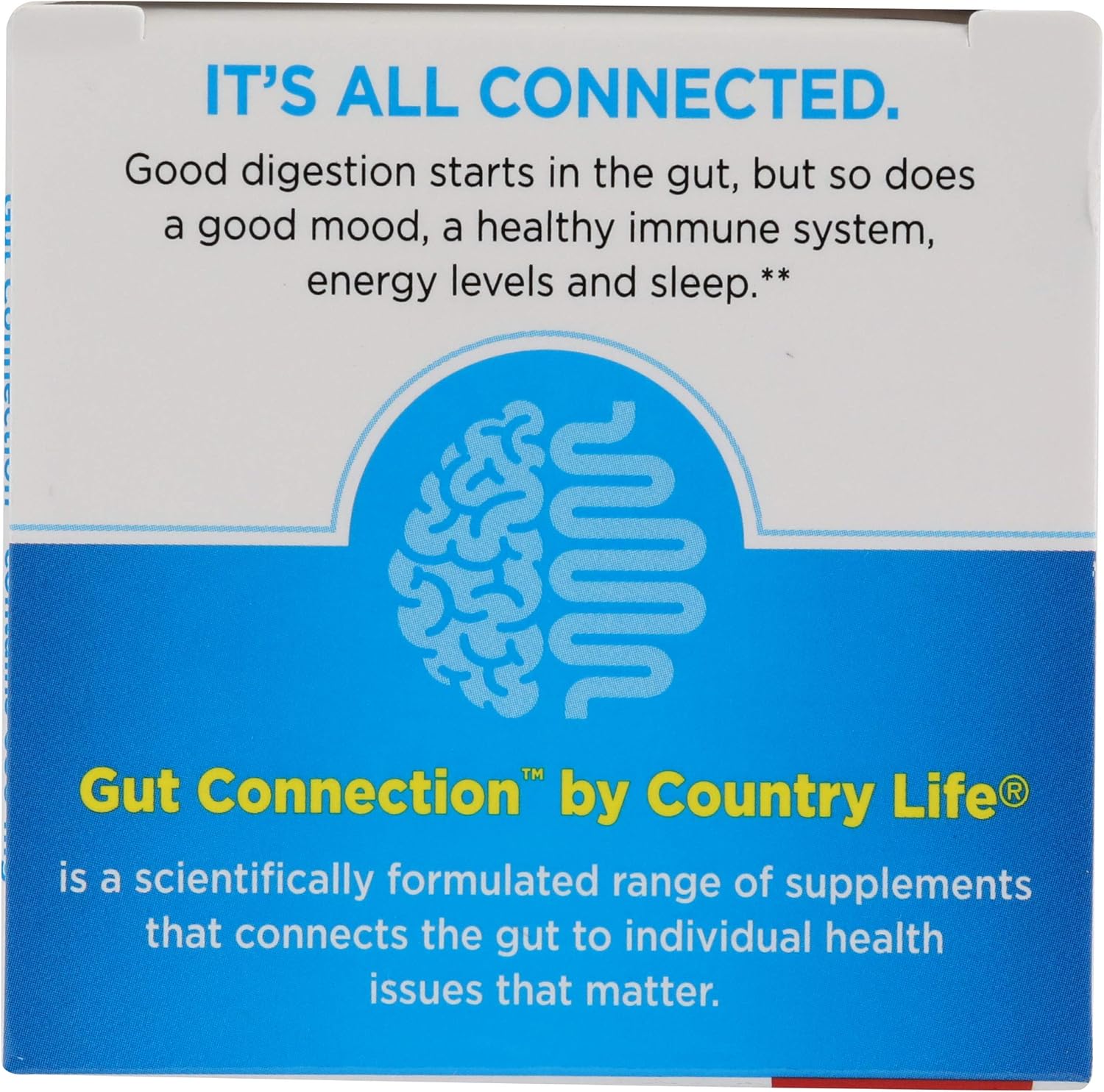 Country Life Cognitive Gut Connection Supplement, 60 Count Bottle