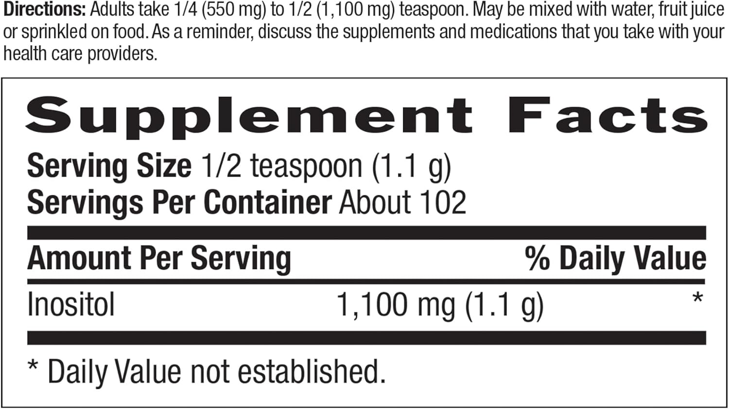 Country Life Inositol Powder - 8 oz - Natural Mood Support Supplement