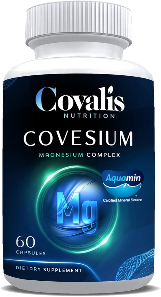 Covalis Nutrition Covesium Magnesium Complex Supplement with 5 Types of Magnesium for Muscle Function - 60 Capsules - BoostGo Australia
