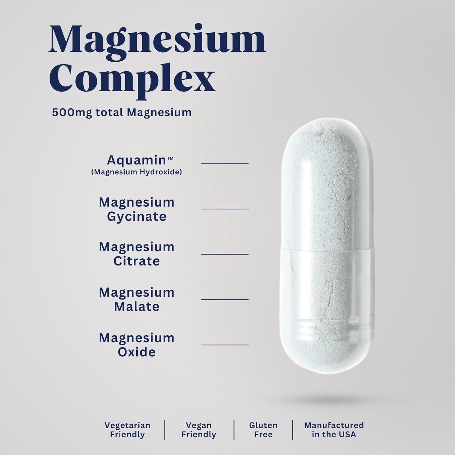 Covalis Nutrition Covesium Magnesium Complex Supplement with 5 Types of Magnesium for Muscle Function - 60 Capsules - BoostGo Australia