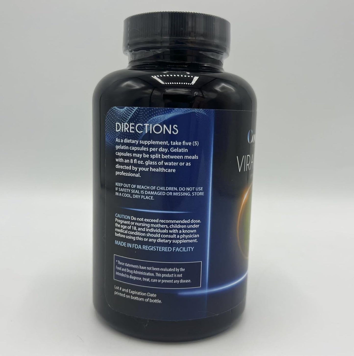 Covalis Nutrition Viracate Immune Defense Supplement - 150 Capsules with Monolaurin, Olive Leaf Extract, Cat's Claw, Lysine - Anti-Microbial Support