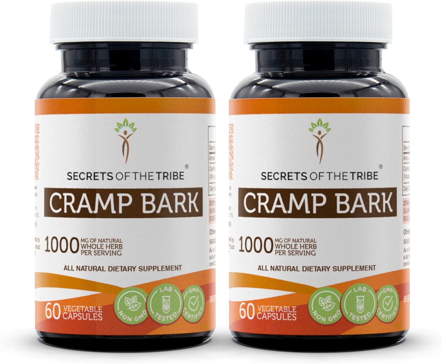 Cramp Bark 1000mg 120 Capsules - Viburnum Opulus Dried Bark Supplement for Menstrual Cramps and Muscle Pain