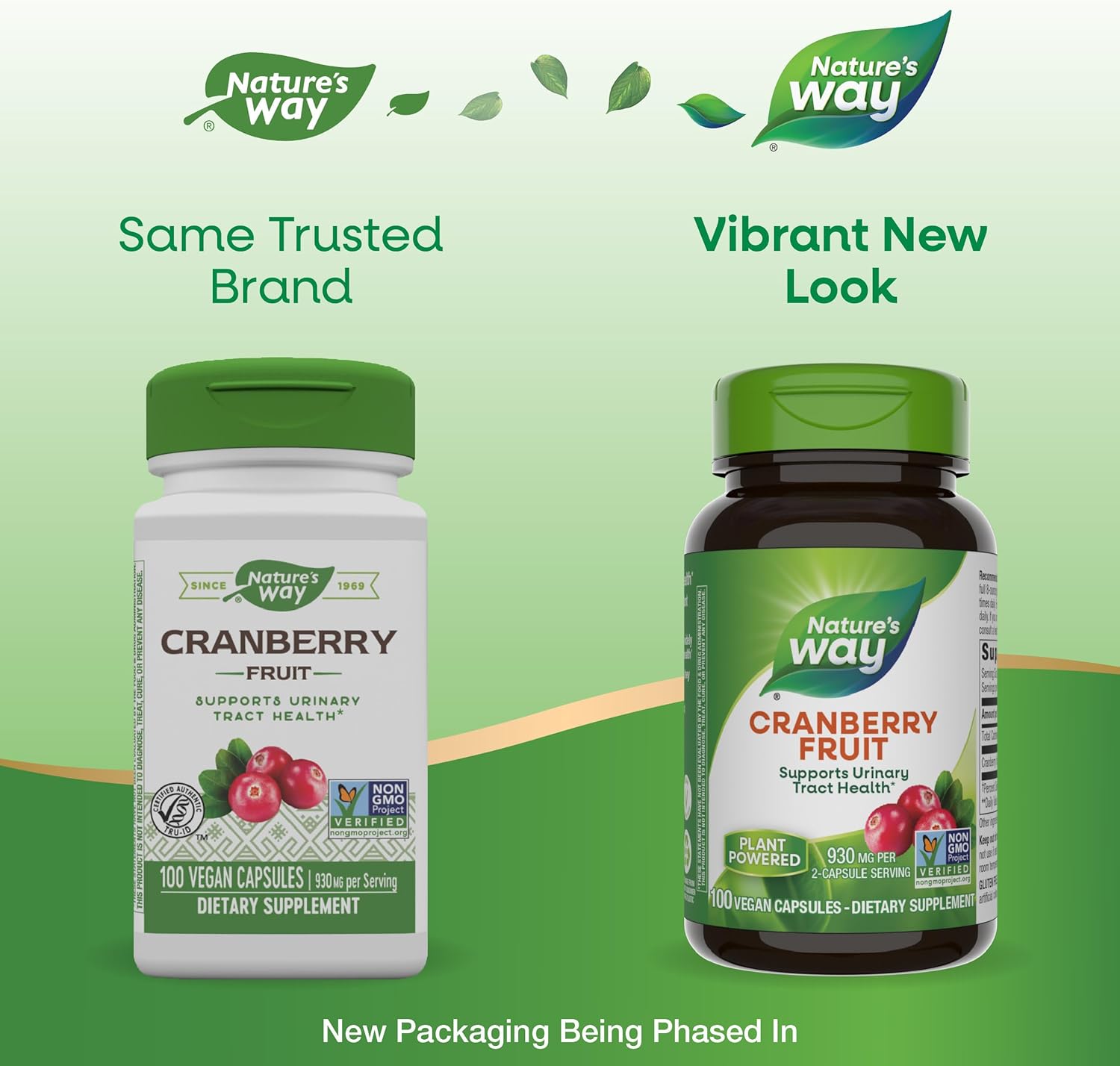 Cranberry Fruit Capsules for Urinary Tract Health - 930mg, 100ct - Nature's Way