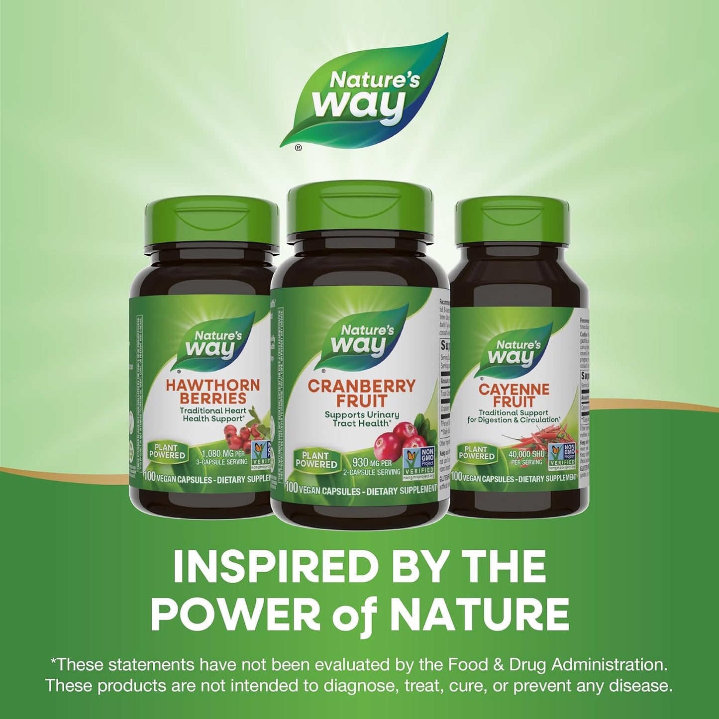 Cranberry Fruit Capsules for Urinary Tract Health - 930mg, 100ct - Nature's Way