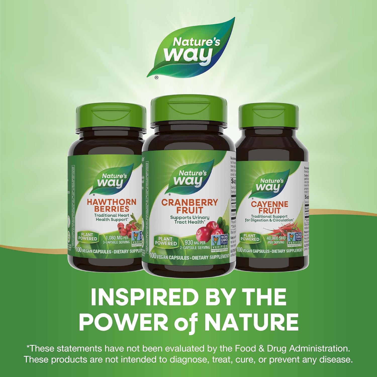Cranberry Fruit Capsules for Urinary Tract Health - 930mg, 100ct - Nature's Way