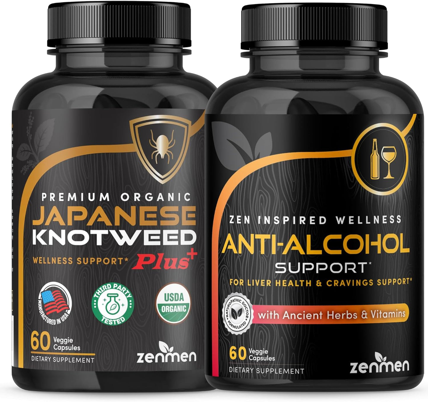 Cravings Management and Japanese Knotweed Capsules Bundle for Overall Wellness